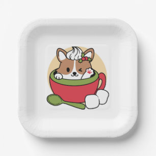 Winterkakaoglas - Niedlicher Hund im Design von Ta Pappteller