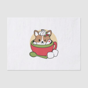 Winterkakaoglas - Niedlicher Hund im Design von Ta Seidenpapier