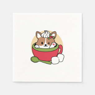 Winterkakaoglas - Niedlicher Hund im Design von Ta Serviette