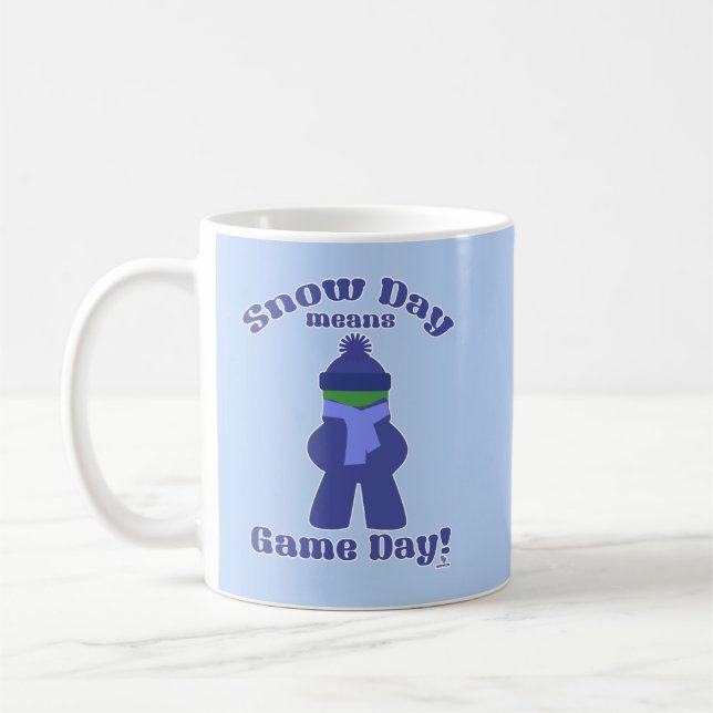 Winterkältevergnügungszeit des Schneeschuhs Kaffeetasse (Links)