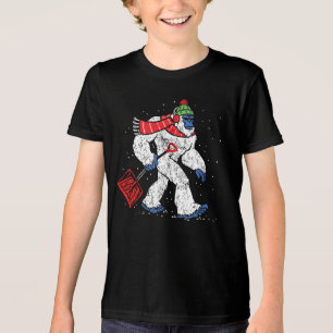 Winterkämpfe von Bigfoot: Schneegehen Tri-Blend Shirt