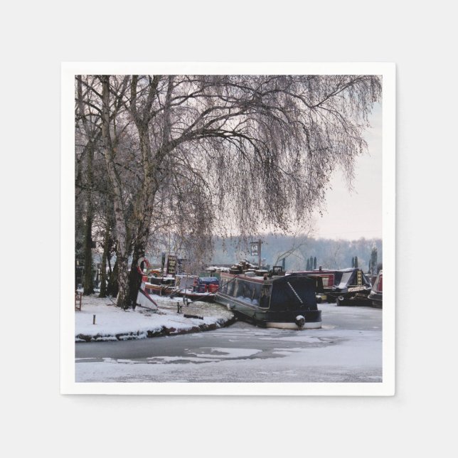 WINTERKANAL SERVIETTE (Vorderseite)