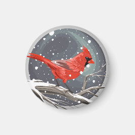 Winterkardinal Magnet