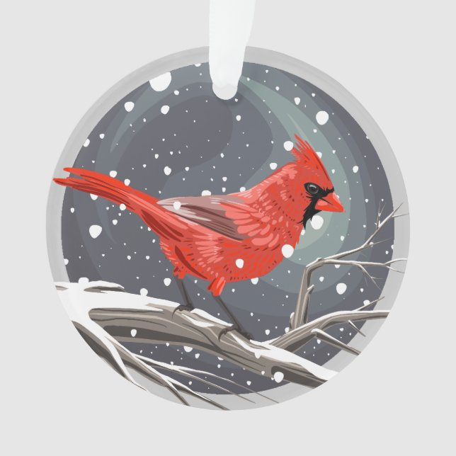 Winterkardinal  ornament (Vorderseite)