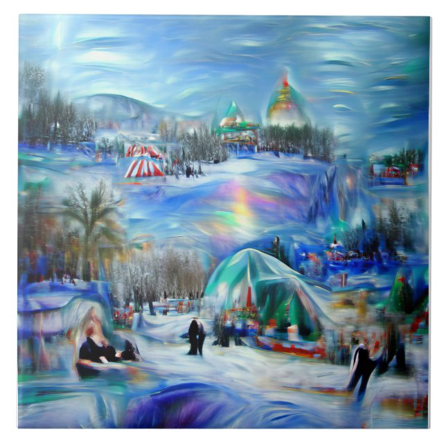 Winterkarneval Fliese (Vorderseite)