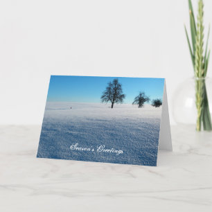 Winterkarte der Jahreszeit Feiertagskarte