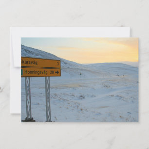 Winterkarte Norwegen
