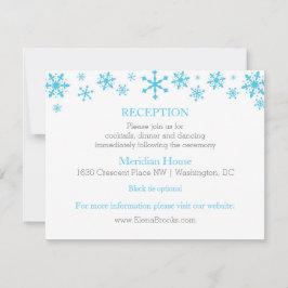 Winterkarten mit Snowflakes/Winter Hochzeit-Empfan Einladung