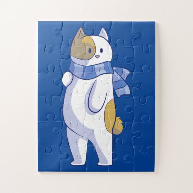 Winterkatzenpuzzle (Vertikal)