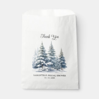 Winterkiefernwald Schnee in Liebe Danke Geschenktütchen