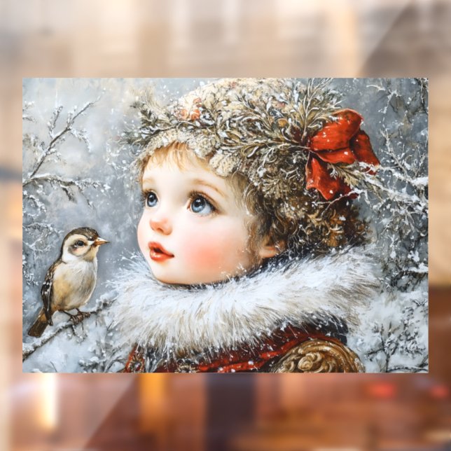 Winterkind Fensteraufkleber (Blatt 2)