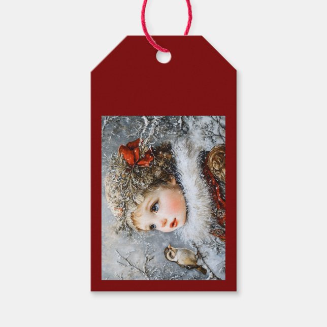 Winterkind Geschenkanhänger (Vorderseite)