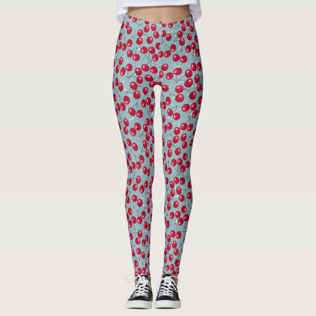 Winterkirsche. Leggings (Vorderseite)