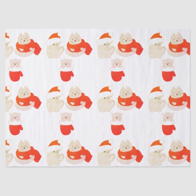 Winterkitty Seidenpapier (Vorderseite)