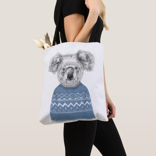 Winterkoala Tasche (Von Nahem)