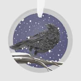 Winterkrähe Ornament