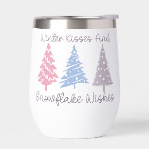 Winterküsse und Snowflake-Wünsche