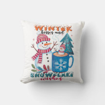 Winterküsse und Snowflake-Wünsche