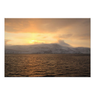Winterküste Norwegens Fotodruck