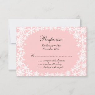 Winterlace auf der blush-UAWG RSVP Karte