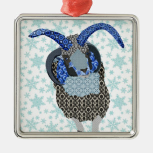 Winterland Schaf-Verzierung Ornament Aus Metall