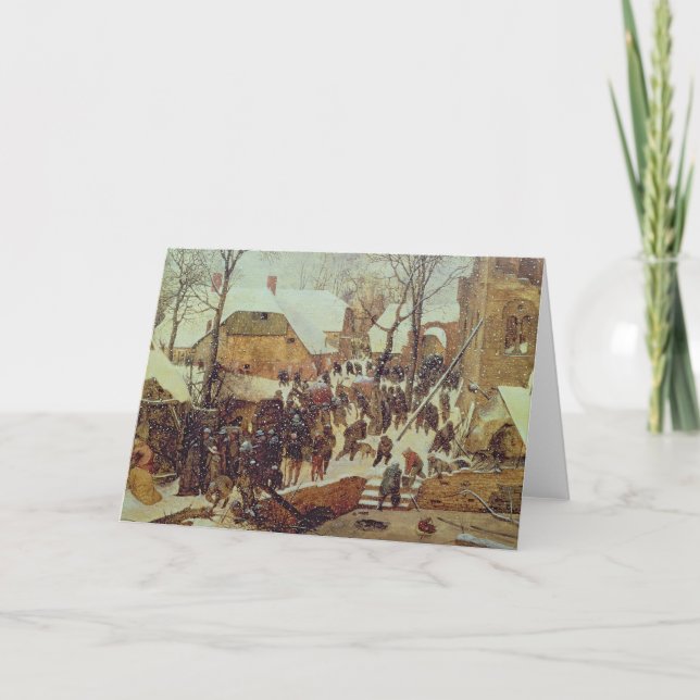 Winterlandschaft, 16. Jahrhundert Feiertagskarte (Vorderseite)