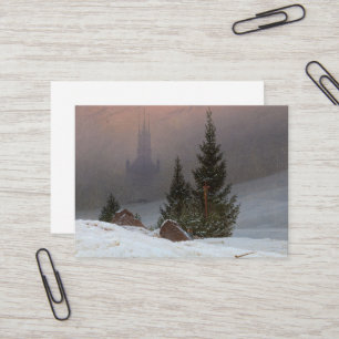 Winterlandschaft, 1811 von Caspar David Friedrich Visitenkarte