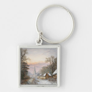 Winterlandschaft, 1869 schlüsselanhänger