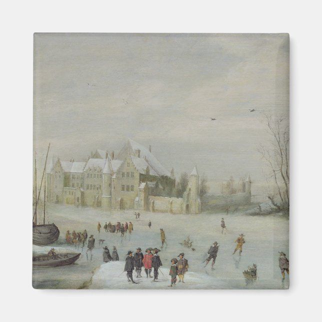 Winterlandschaft 2 magnet (Vorne)