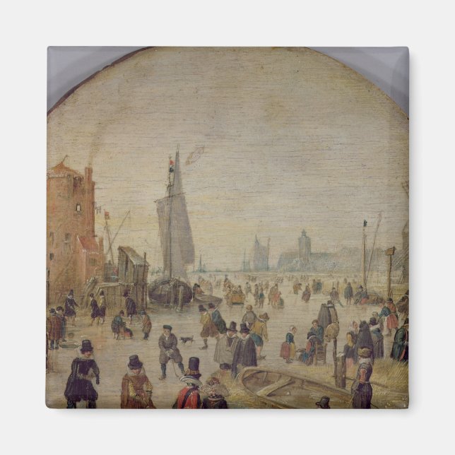 Winterlandschaft 2 magnet (Vorne)
