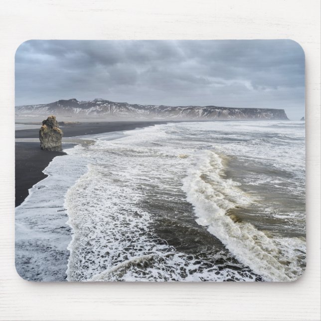 Winterlandschaft am Strand Mousepad (Vorne)