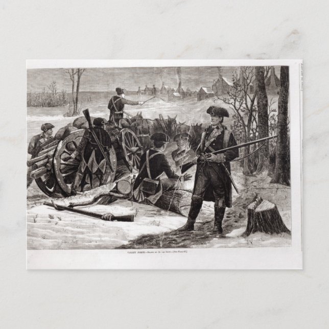 Winterlandschaft auf dem Campingplatz der Continen Postkarte (Vorderseite)