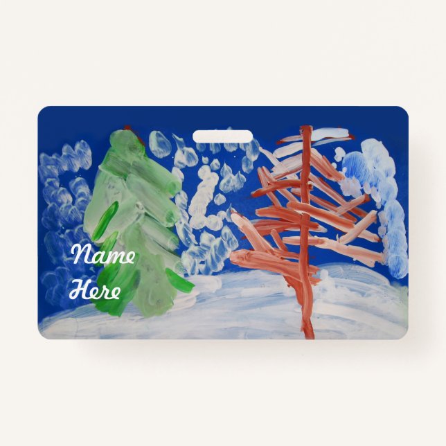 Winterlandschaft Ausweis (Vorderseite)