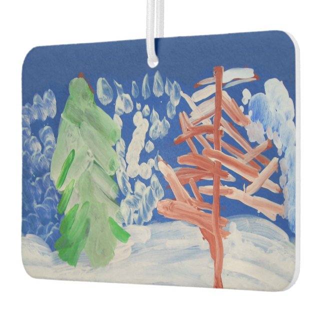 Winterlandschaft Autolufterfrischer (Links)