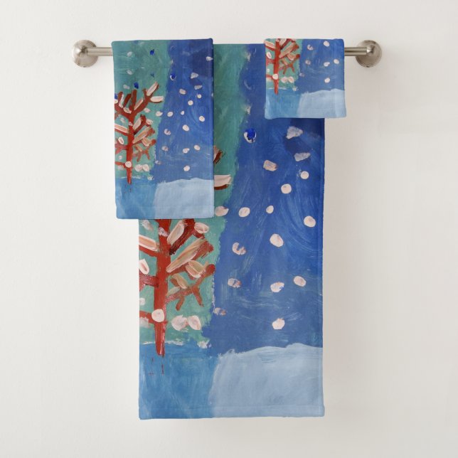 Winterlandschaft Badhandtuch Set (Insitu)