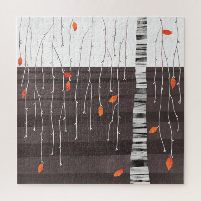 Winterlandschaft Bäume Kunst (Vertikal)