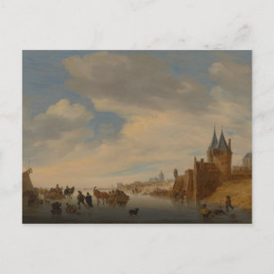 Winterlandschaft bei Arnhem 1653 Postkarte