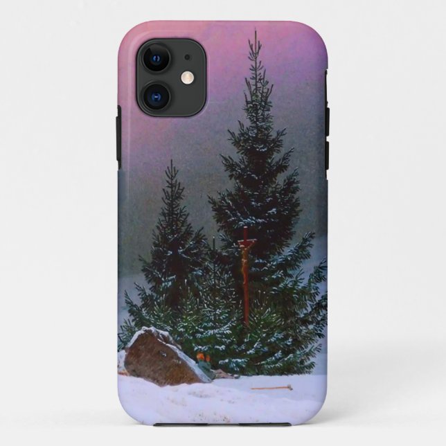 Winterlandschaft Caspar David Friedrich Case-Mate iPhone Hülle (Rückseite)