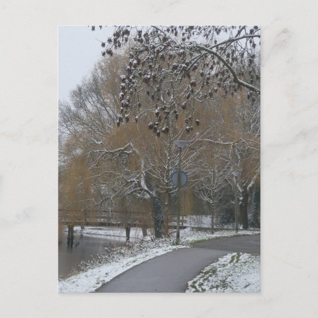 Winterlandschaft DIY Postkarte (Vorderseite)