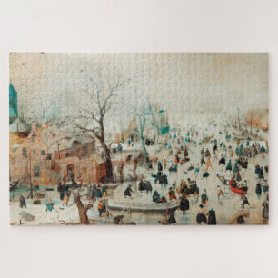 Winterlandschaft Eis Läufer 1608 Hendrick Avercam