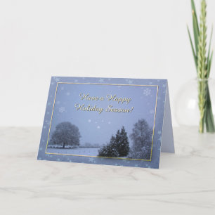Winterlandschaft Feiertagskarte