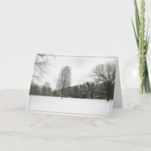 Winterlandschaft Feiertagskarte