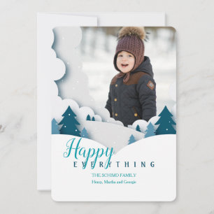 Winterlandschaft Foto Urlaubskarte Einladung