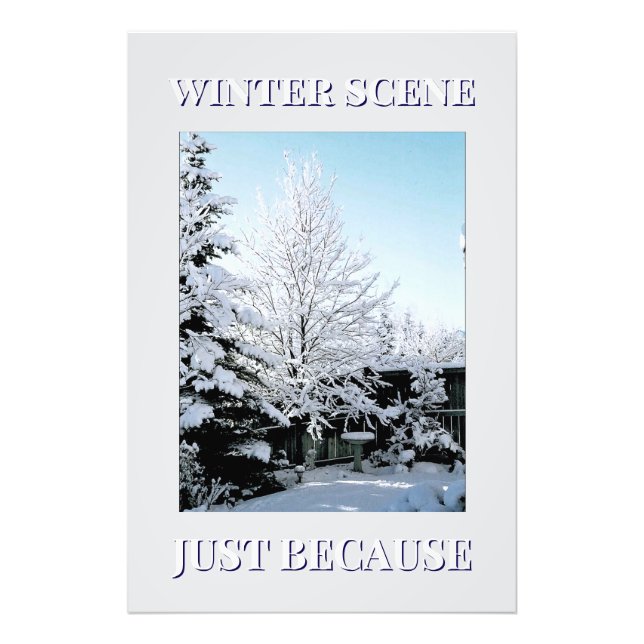 Winterlandschaft Fotodruck (Vorne)