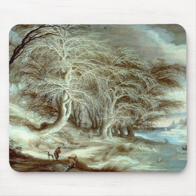 Winterlandschaft Gijsbrecht Leytens Mousepad (Vorne)