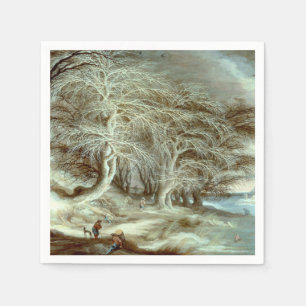 Winterlandschaft Gijsbrecht Leytens Serviette