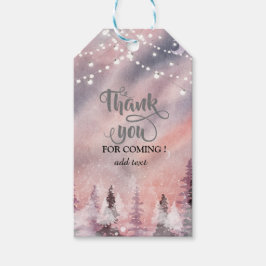 Winterlandschaft Grönlandwald Geschenkanhänger