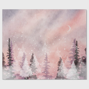 Winterlandschaft Grönlandwald Geschenkpapier