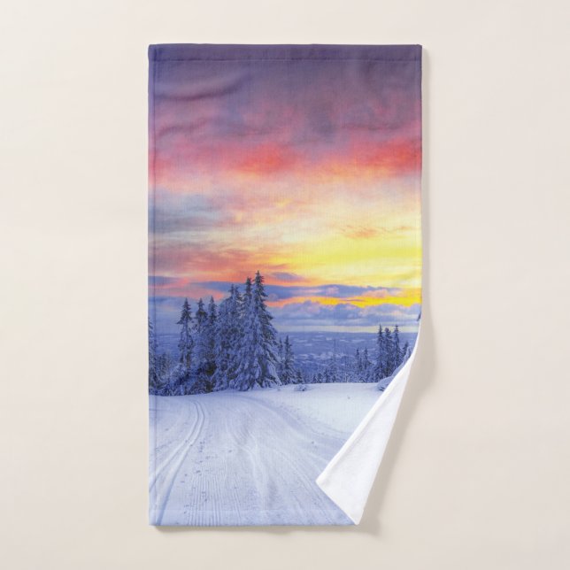 Winterlandschaft Handtuch (Handtuch)