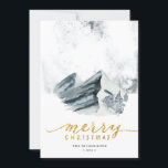 Winterlandschaft | Im Tiefwald Feiertagskarte<br><div class="desc">Chic,  modern und einfach Winterlandschaft Weihnachtsgrüße Karte. Wünschen Sie allen ein frohes Weihnachtsfest und viel Glück ins neue Jahr!</div>